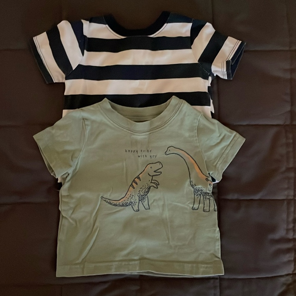 6-9 months short sleeve shirts, Carter’s & garanimals